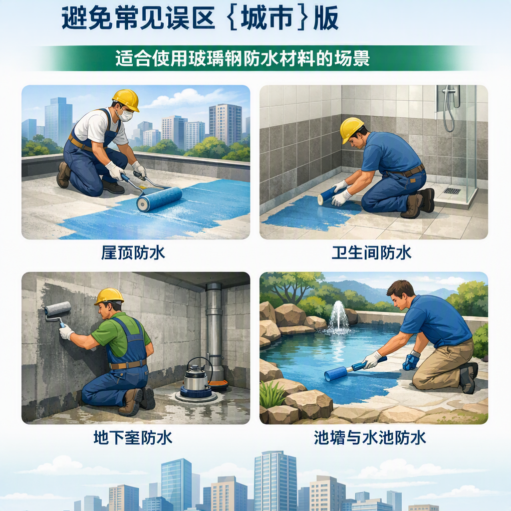 玻璃钢防水材料施工注意事项,避免常见误区 宁德 版