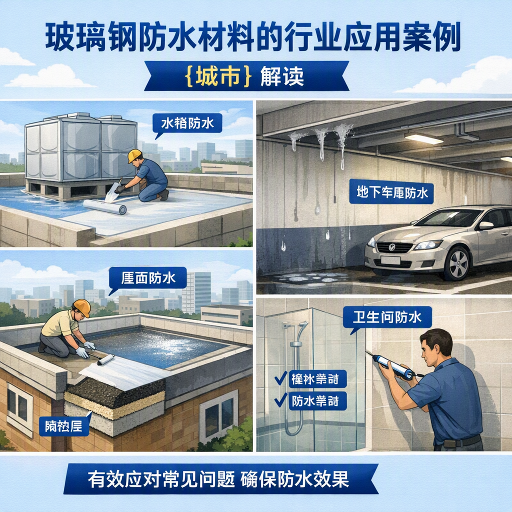 玻璃钢防水材料的行业应用案例,宁德解读